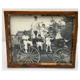 Vintage Framed Behind Glass Our Gang THE LITTLE RASCALS  Black & White Photo 9 1/4" x 11"
