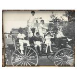 Vintage Framed Behind Glass Our Gang THE LITTLE RASCALS  Black & White Photo 9 1/4" x 11"