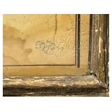 1910 Stamped Franz Hanfstaengl Lithograph By Hans Holbein The Younger Framed Behind Glass Some Staining On Edges Of Print 9 3/4" x 10"