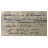 1910 Stamped Franz Hanfstaengl Lithograph By Hans Holbein The Younger Framed Behind Glass Some Staining On Edges Of Print 9 3/4" x 10"