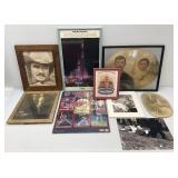 Group Of Misc. Framed And Unframed Vintage Photos Including Burt Reynolds, Snow White And More (Largest Frame Is 17" x 21")