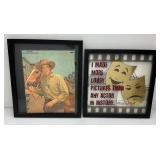 Misc. Vintage Framed Items Including Life The 60