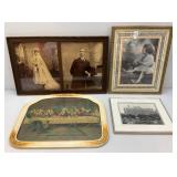 Misc. Vintage Framed Items Including The Last Super & More (Largest Frame 17 1/2" x 27 1/2)