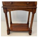Small Three Drawer Chest Oak Table 23 3/4" L x 39 1/2" H x 15 3/4" W