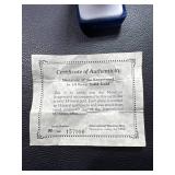 Miniature 1980 14K Gold Krugerrand Coin with Certificate of Authenticity