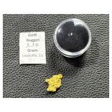Gold Nugget Weighing 3.36 Grams from Leadville, Colorado
