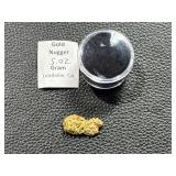 Natural 5.02 Gram Gold Nugget from Leadville, Colorado