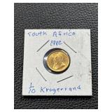 1982 South Africa 1/10 Ounce Gold Krugerrand Coin