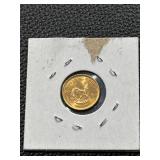 1982 South Africa 1/10 Ounce Gold Krugerrand Coin