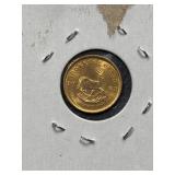 1982 South Africa 1/10 Ounce Gold Krugerrand Coin