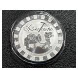 SilverTowne 5 Troy oz .999 Fine Silver Round in Capsule