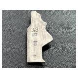 3.3oz .999 Silver Woman & Captain Morgan Bottle