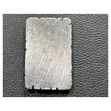 Silver Ace of Spades Card 1.7 oz