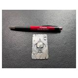 Silver Ace of Spades Card 1.7 oz