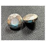 Two 1oz Faceted .999 Fine Silver Gems