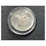 1982 1 Troy Ounce .999 Fine Silver Monex Round With Eagle Design