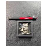 4.5 Troy Ounce .999 Silver Figurine Bar with Skeleton Design