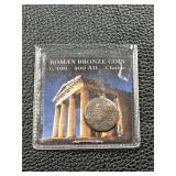 Roman Bronze Coin Minted Between 100-400 AD