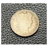 1899 Barber Dime in Circulated Condition