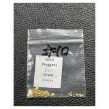 1.01 Gram of Gold Nuggets from Alaska in Labeled Bag