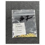 1.02 Gram of Alaskan Gold Nuggets in Small Transparent Bag