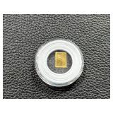 1 Gram PAMP Suisse Gold Bar in Sealed Protective Capsule