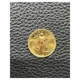 American Gold Eagle Coin with Liberty Design