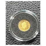 2022 Cook Islands $5 Gold Coin Queen Elizabeth II In Memoriam, Proof