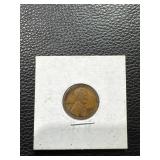 1923 Lincoln Wheat Penny in Cardboard Holder