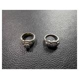 Pair of White Gold Rings