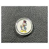 5 Gram .999 Silver Coin With Dollar Sign and Duck Character Motif