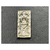 Rectangular Metal Silver 1.2oz Featuring Engraved Woman