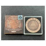 2022 Chinese Panda Commemorative Copper Plated Coin in Protective Case