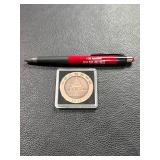 2022 Chinese Panda Commemorative Copper Plated Coin in Protective Case