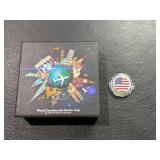 World Landmarks Bottle Cap Silver Coin Featuring USA, 2021, 8g, 999 Fine Silver