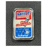 1 oz .999 Fine Silver Bar - Man I Love Fireworks Patriotic Design