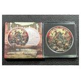 2022 Fiji Silver Dollar Coin "Time Of The Zombies" with Case