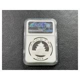 2019 Chinese Silver Panda 10 Yuan Coin in NGC Holder