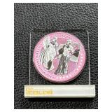 2019 Germania Mint 5 Mark Allegories Coin in iColor Pink Finish