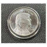 Donald J. Trump 45th President Commemorative Silver Coin in Case