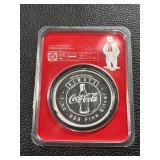 Coca-Cola Polar Bear 1oz .999 Fine Silver Round in Original Packaging