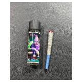 Glass Vial with Decorative Tube Containing Silver