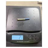 Glass Vial with Decorative Tube Containing Silver