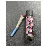 Glass Vial With Silver Pieces