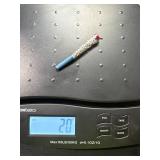 Glass Vial With Silver Pieces