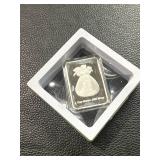 1 Troy Ounce .999 Silver Donald Duck Rectangular Bar