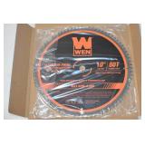 WEN BL1080 10-Inch 80-Tooth Carbide-Tipped Ultra-Fine Finish Professional Woodworking Saw Blade for Miter Saws and Table Saws