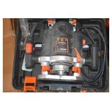 WEN RT6033 15-Amp Variable Speed Plunge Woodworking Router Kit with Carrying Case and Edge Guide