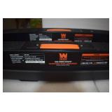 WEN WA1302 1300-Pound Capacity Height Adjustable Folding Steel Saw Horse with 2x4 Support Arms, Two Pack