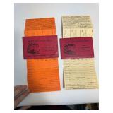 Vintage Fishing Licenses